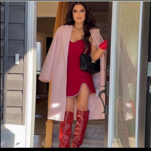 Zara Tweed Mini Dress With Gold Chain Trim NWT Bloggers Favorite 😍 - Picture 13 of 16